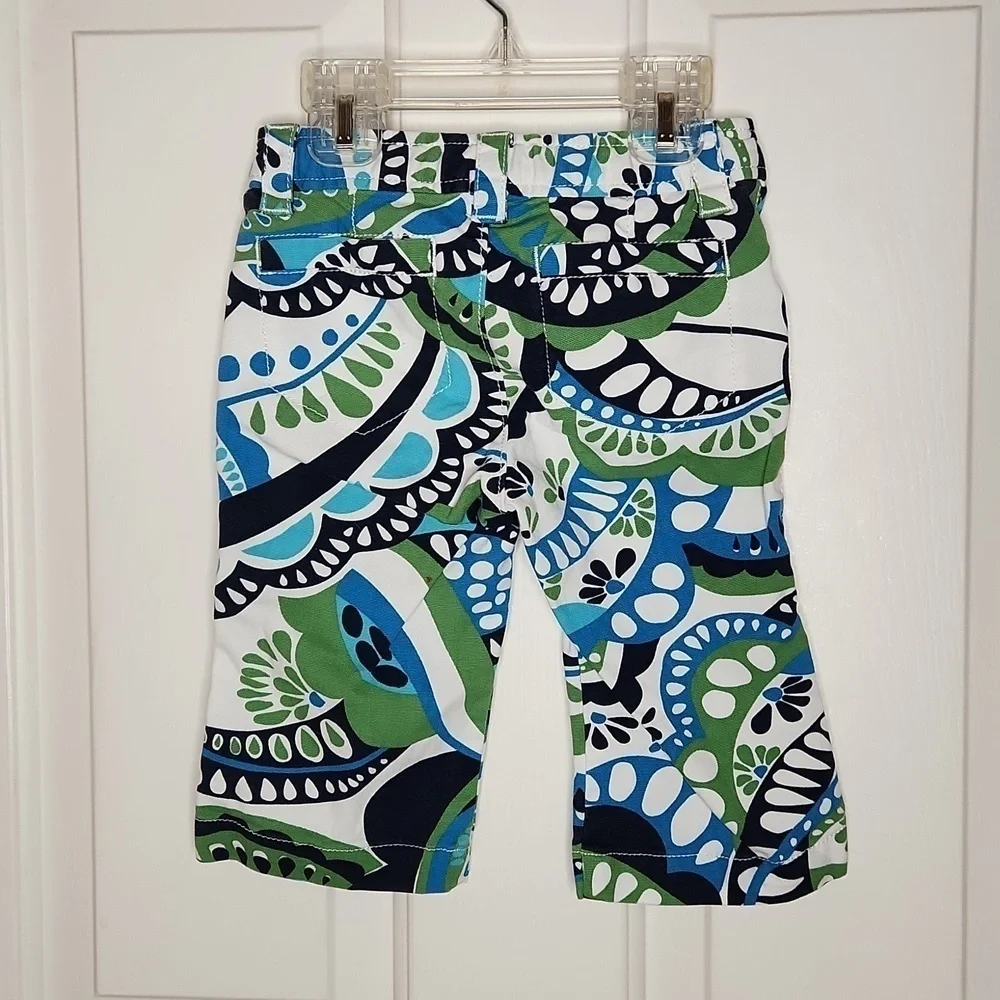 Gap Girls Paisley Print Capri Pants Size 5 Slim
